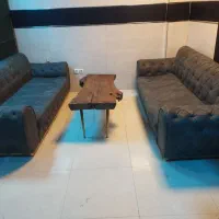 18عدد صندلی و 5عدد میز فلزی مشکی در حد نو|میز و صندلی غذاخوری|بروجرد, |دیوار