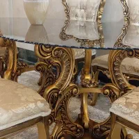 میز ناهار خوری ۶ نفره تمام چوب سالم در حد نو