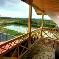 اجاره ویلاباغ با کلبه چوبی باصفا