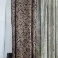پرده پذیرایی به همراه والان سالم بدون پارگی|پرده، رانر، رومیزی|تهران, تهران‌نو|دیوار