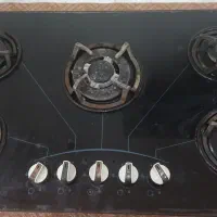 گاز صفحه ای ۵ شعله سالم و تمیز|اجاق گاز و لوازم برقی پختوپز|امیدیه, |دیوار