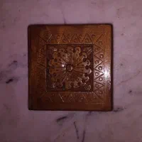 جا سیگاری منبت‌کاری اصفهان قدیمی اصل، با قفل مخفی