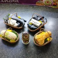 سبد چوبی حصیری یلدا چله جشن دیزاین عمده تک