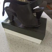 کفش مشکی تابستانی چرم مصنوعی سایز ۳۹