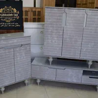 میز تلویزیون مدل luxury دستگیره مخفی جاکفشی شیک