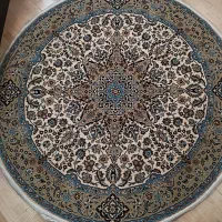 دو عدد فرش ماشینی گرد ۱.۵ در ۱.۵