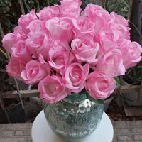 *گل رز باکارا شاخه ای پارچه ای قابل شستشو*|گل مصنوعی|قرچک, |دیوار