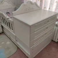 تخت کودک و نوجوان همراه با روتختی وتشک نو