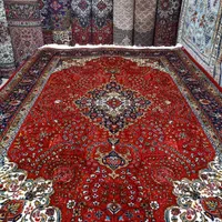 جفت شیش متری(۳×۲)نقشه کرمان قلم رنگ قرمز|فرش|خوی, |دیوار