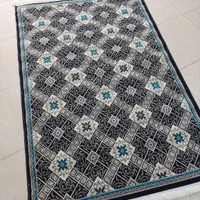 گلیم کد ستاره طوسی نقره‌ای سرمه‌ای|گلیم، جاجیم، گبه|مشهد, توس (بلوار توس)|دیوار
