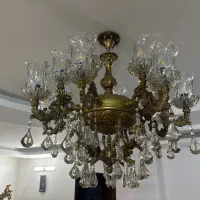 لوستر ۸شاخه ی ۱۶شعله ،پا به نو|لوستر و چراغ آویز|اصفهان, عطار نیشابوری|دیوار