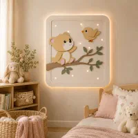 شبخواب وچراغ خواب طرح خرس ( پس کرایه)