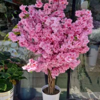 درختچه شکوفه بهاری صورتی مصنوعی دکوراتیو