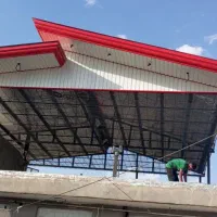 اجرای شیروانی سوله انباری آلاچیق در طرح های جدید