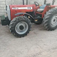 تراکتور 475جفت در حد خشک با ادوات