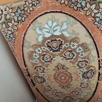 پشتی فرش ماشینی گل برجسته