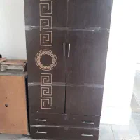 کمد آویز لباس دو کشو دار