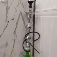 قلیون عربی سایز بزرگ معاوط با پرنده دوتا قفس سهره