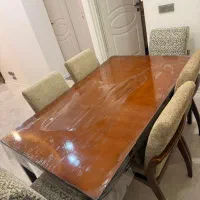 سرویس ناهار خوری ۶ نفره چوب راش