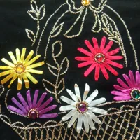 تابلو گلدوزی کاردست|صنایع دستی و سایر لوازم تزئینی|رودهن, |دیوار