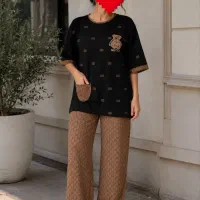 ست شومیز شلوار گوچی(پر فروش/عمده/تک)کادویی هدیه