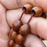 تسبیح کشکول ۳۳ دانه عتیقه تراش دست نر او ماده