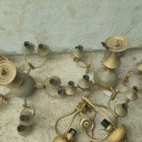 لوستر قدیمی|لوستر و چراغ آویز|دوگنبدان, |دیوار