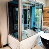 کابین دوش 170 در 90 با سونا بخار وان جکوزی ماساژور