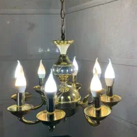 فروش لوستر برنجی طلاکاری شده