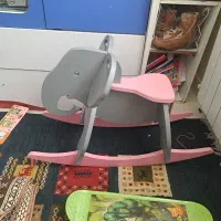 صندلی راک چوبی