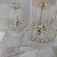 لوستر کریستال|لوستر و چراغ آویز|قم, نخودی|دیوار