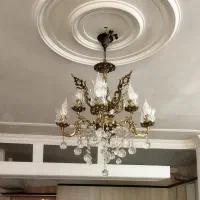 لوستر برنج ۴شاخه ۸شعله