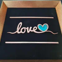 تابلو معرق مس طرح love مدل T023|تابلو، نقاشی، عکس|تهران, کوهک|دیوار
