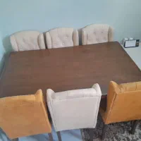 میز نهار خوری 6 نفره چوب
