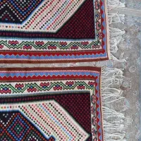 یک جفت گلیم قشقایی با پشم طبیعی