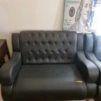 مبل چرم مشکی