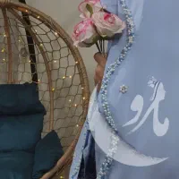 چادر مرواریددوزی و جواهردوزی عروس.عقد .بله برون|لباس|کاشمر, |دیوار
