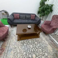 مبل چستر هفت نفره به همراه جلو مبلی و عسلی|مبلمان خانگی و میز عسلی|تهران, تهرانسر شمالی|دیوار