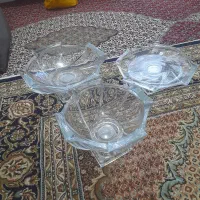 ست سه پارچه ی میوه و آجیل وشیرینی خوری مدل استیج