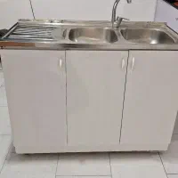 سینک ظرفشویی همراه با شیر و کابینت|مصالح و تجهیزات ساختمان|بندر انزلی, جهانگانی|دیوار