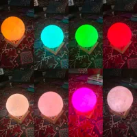 چراغ خواب طرح کره ماه لمسی|چراغ خواب و آباژور|عباسآباد, |دیوار