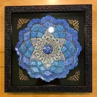 تابلو دکوراتیو بشقاب میناکاری دیوارکوب|تابلو، نقاشی، عکس|تهران, یوسف‌آباد|دیوار