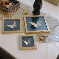 تابلو پروانه و ساعت|تابلو، نقاشی، عکس|تهران, سید خندان (جلفا)|دیوار