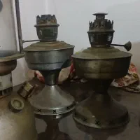 چراغ زنبوری  گردسوز .سماور نفتی کوچک با قوری روسی|کلکسیون اشیاء عتیقه|کوچصفهان, |دیوار