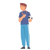 مربی فوتبال در مدرسه