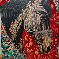 تابلوفرش آنتیک مدرن دست‌ساز اثر هنری خاص