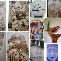 آموزش هنر سوخته نگاری و نقاشی و خوشنویسی