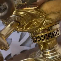 سماور دکوری برنزی|سماور، چای‌ساز، قهوه‌ساز|تبریز, |دیوار