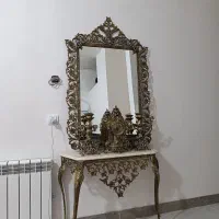 بوفه وآینه کنسول برنزی