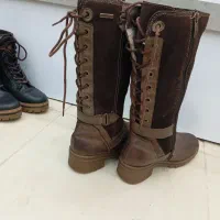 چهار عددپوتین چرم اصل|کفش و لباس بچه|زرقان, |دیوار